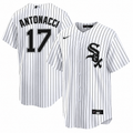 Sam Antonacci #17 Chicago White Sox Nike Men Home White Pinstripe Jersey product image 1, provided for visual reference and