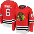 Sam Rinzel Chicago Blackhawks Fanatics Red Breakaway Men Jersey product image 1, provided for visual reference and product