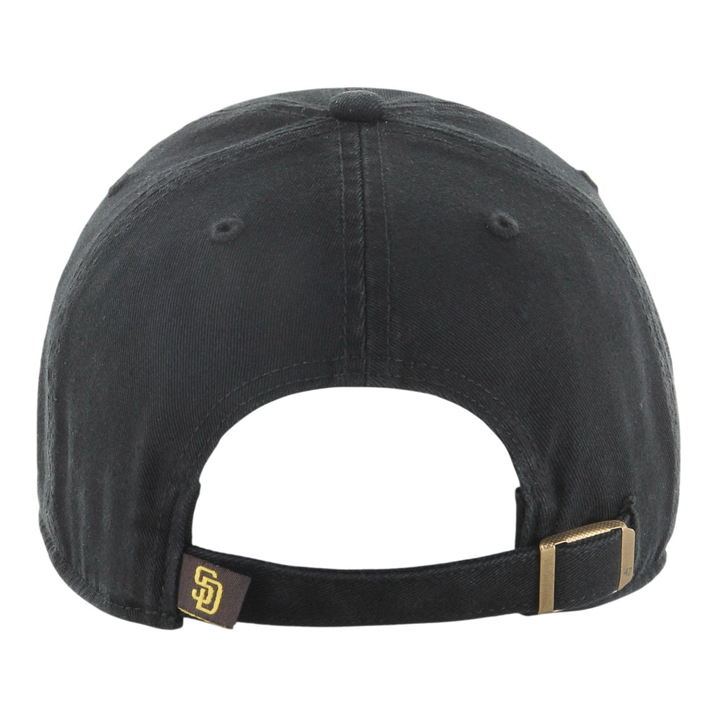 San Diego Padres '47 Clean Up Black Adjustable Hat product image 2, provided for visual reference and product detail review