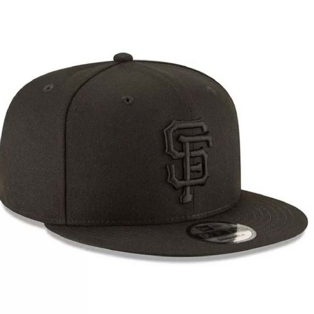 New Era San Francisco Giants Basic 9Fifty Snapback-Black/Black product image 2, provided for visual reference and product