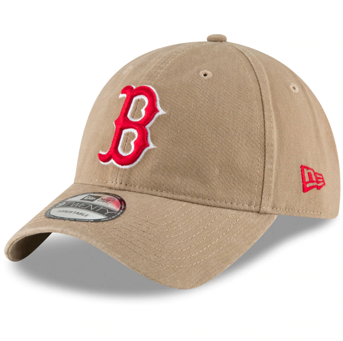 New Era Boston Red Sox Khaki Core Classic Secondary 9TWENTY Adjustable Hat product image 1, provided for visual reference