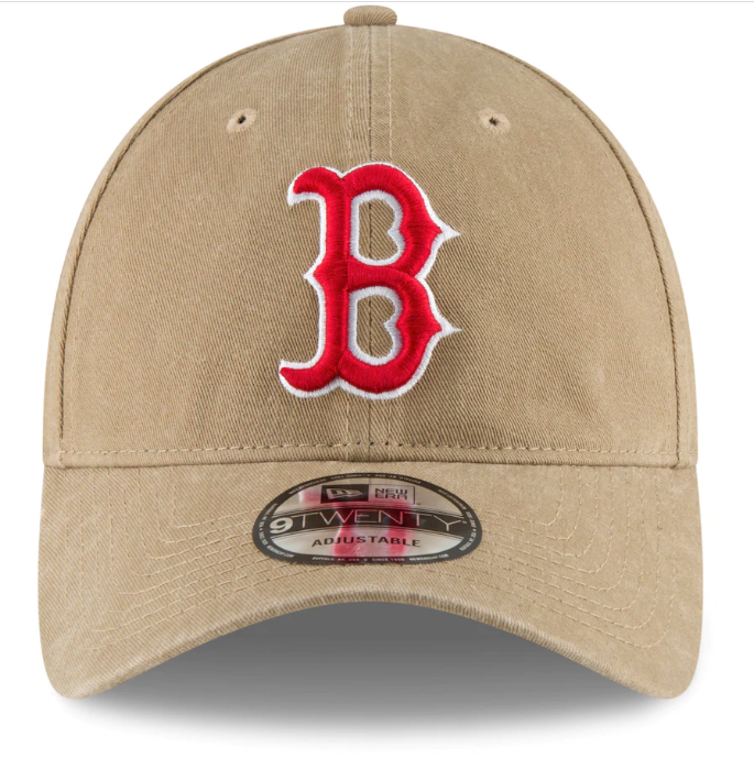 New Era Boston Red Sox Khaki Core Classic Secondary 9TWENTY Adjustable Hat product image 2, provided for visual reference
