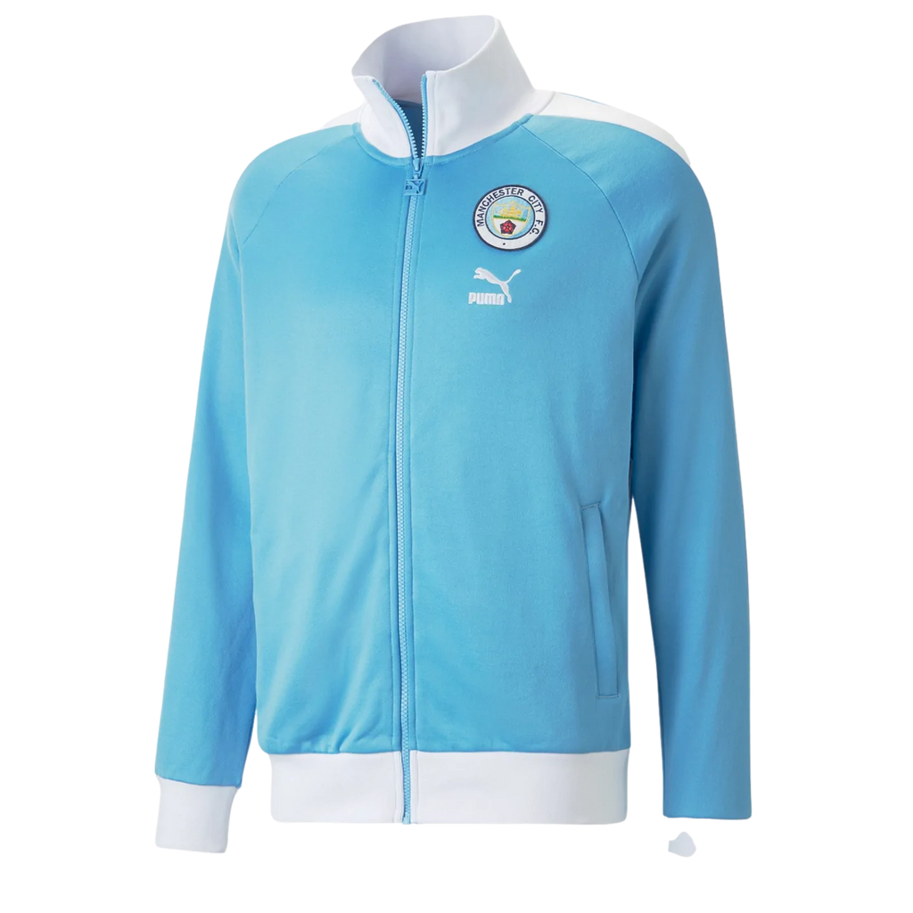 Puma Manchester City Heritage T7 Track Jacket product image 1, provided for visual reference and product detail review