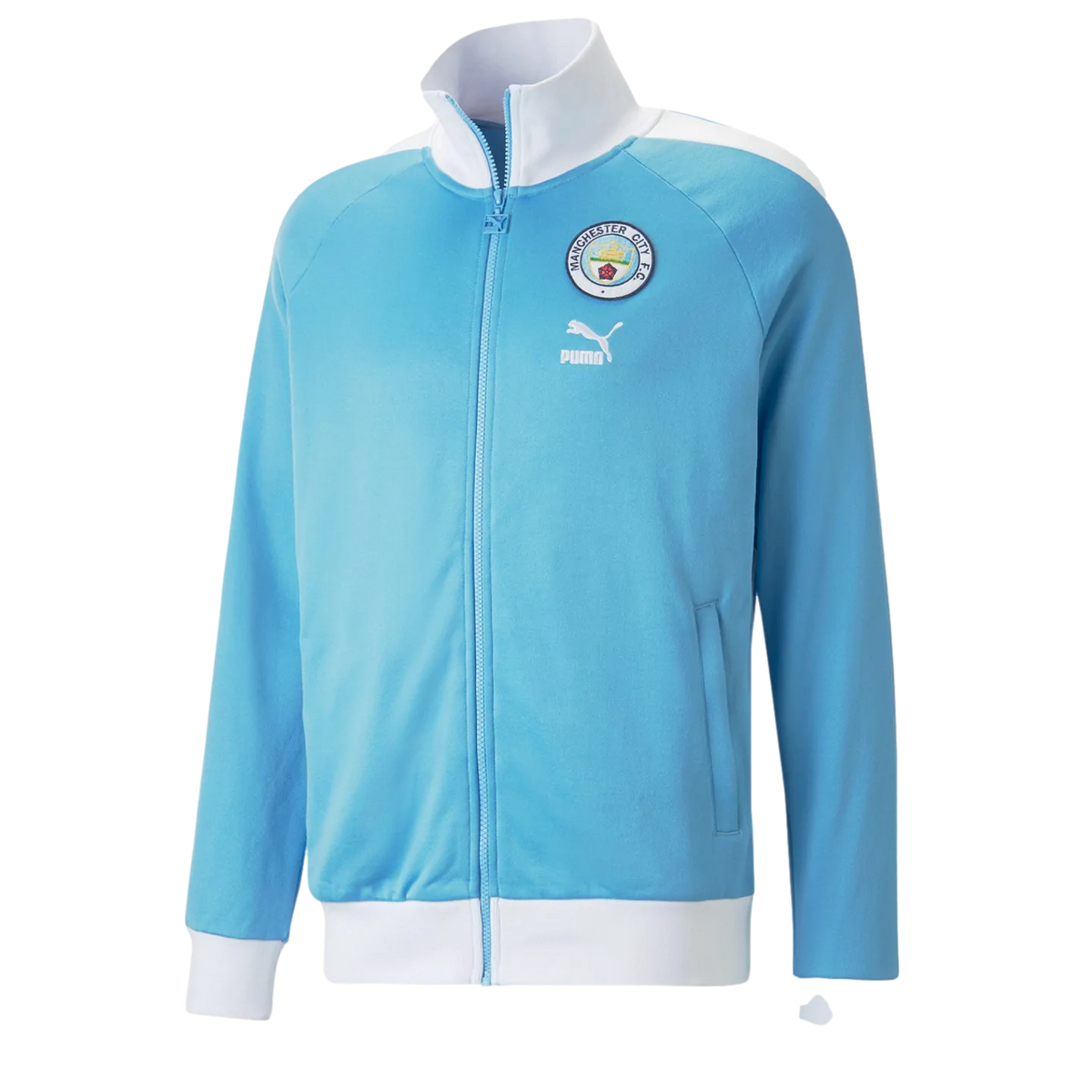 Puma Manchester City Heritage T7 Track Jacket product image 1, provided for visual reference and product detail review