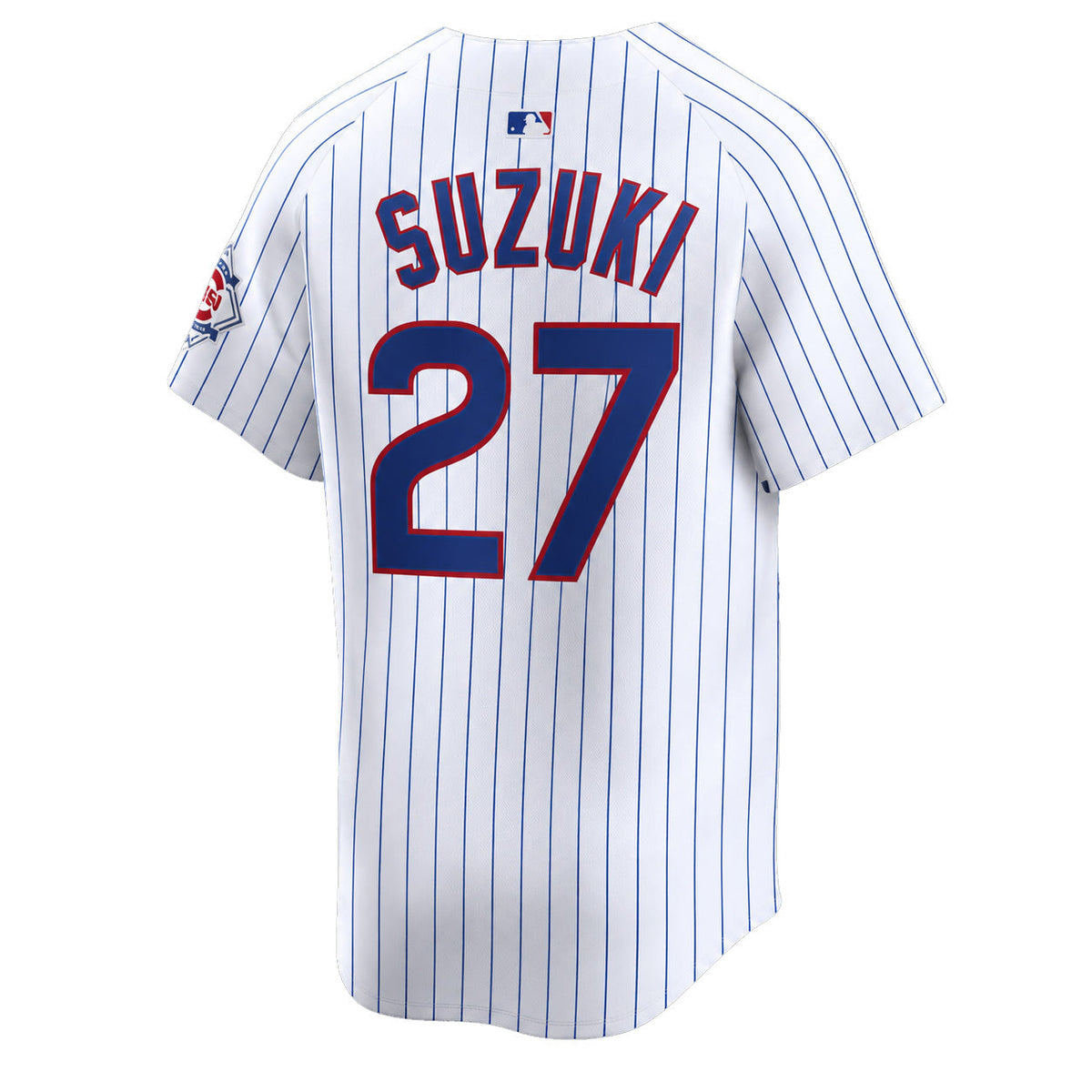 Seiya Suzuki Chicago Cubs Nike Youth 150th Anniversary Homerun Pinstripe Jersey product image 2, provided for visual