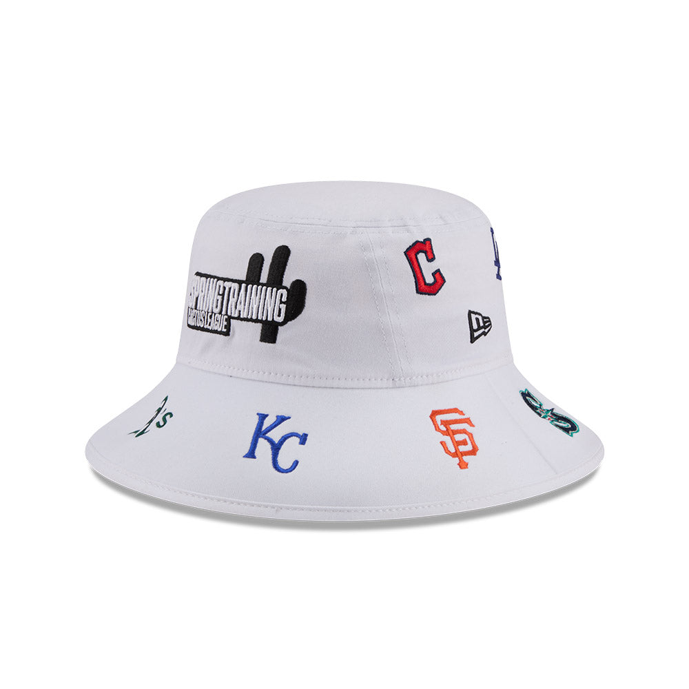 Spring Training New Era MLB Cactus League White Bucket Hat product image 4, provided for visual reference and product detail