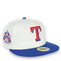 New Era Texas Rangers 1995 All Star Game Patch 59FIFTY Fitted Ivory Hat product image 1, provided for visual reference and
