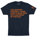 THE GRATEST FOOTBALL GAME EVER PLAYED T-Shirt by Obvious Shirts product image 1, provided for visual reference and product