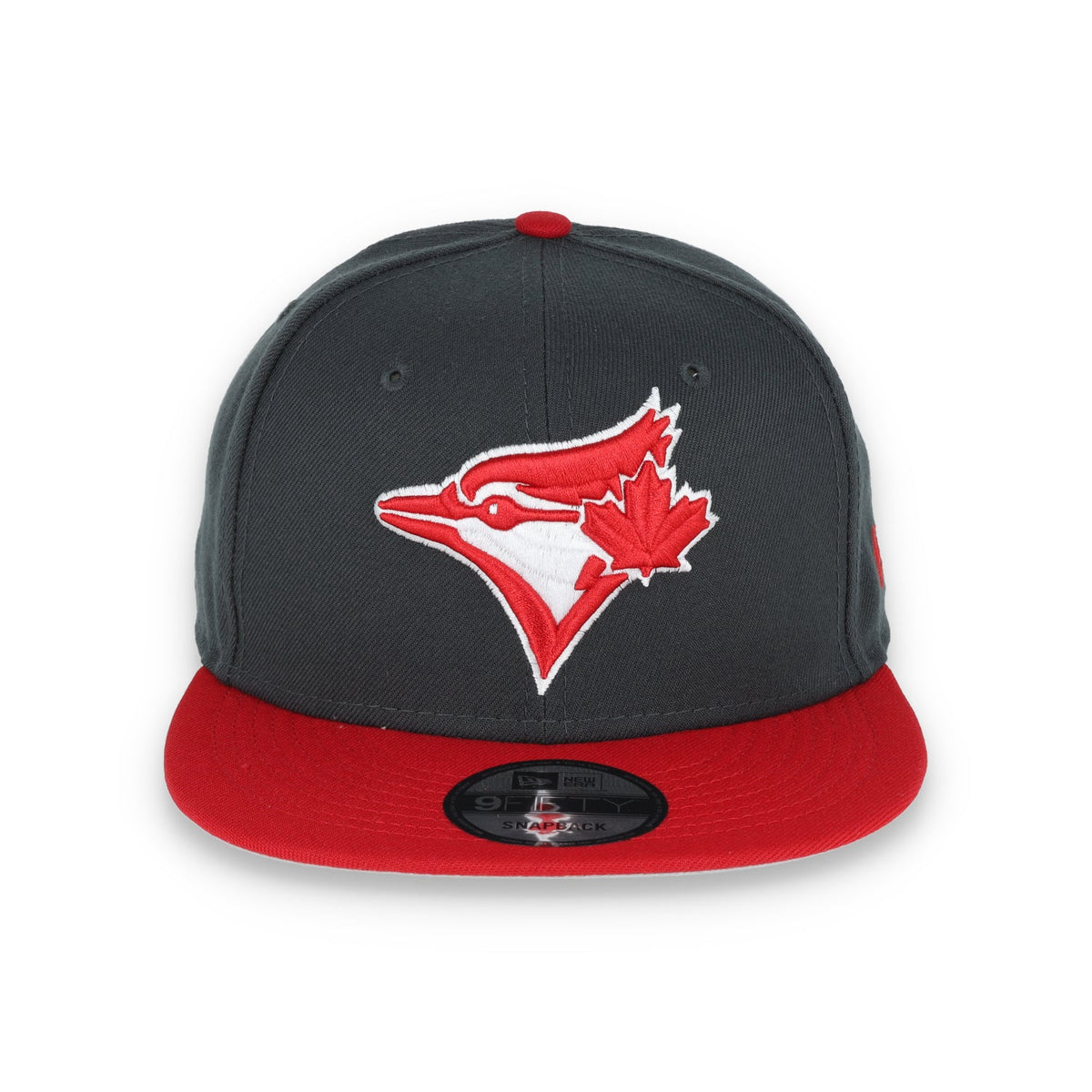 New Era Toronto Blue Jays 2-Tone Color Pack 9FIFTY Snapback Hat-Grey/Scarlet product image 2, provided for visual reference