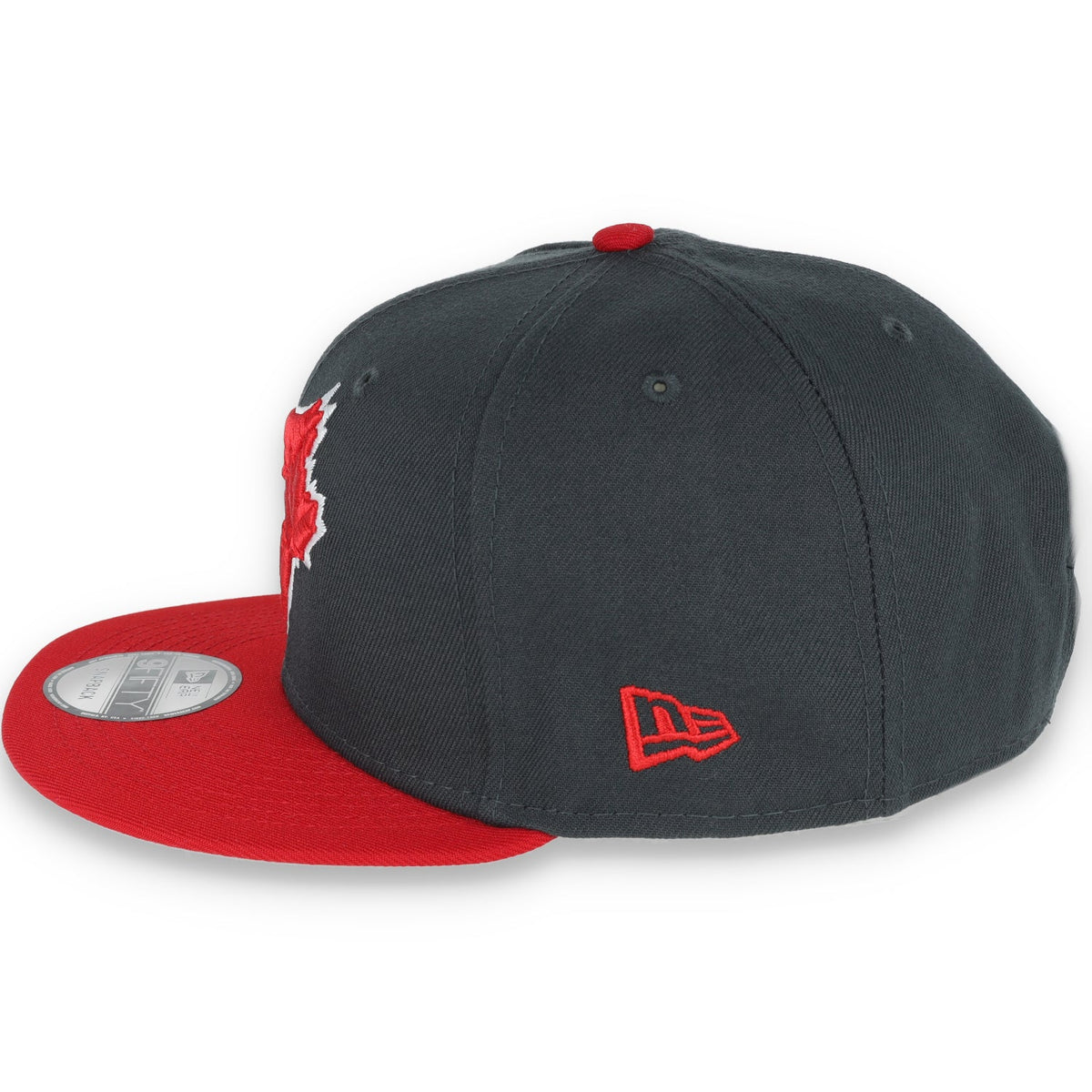New Era Toronto Blue Jays 2-Tone Color Pack 9FIFTY Snapback Hat-Grey/Scarlet product image 4, provided for visual reference