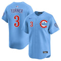 Justin Turner Chicago Cubs Nike Men Light Blue 2nd Alternate Limited Jersey product image 1, provided for visual reference