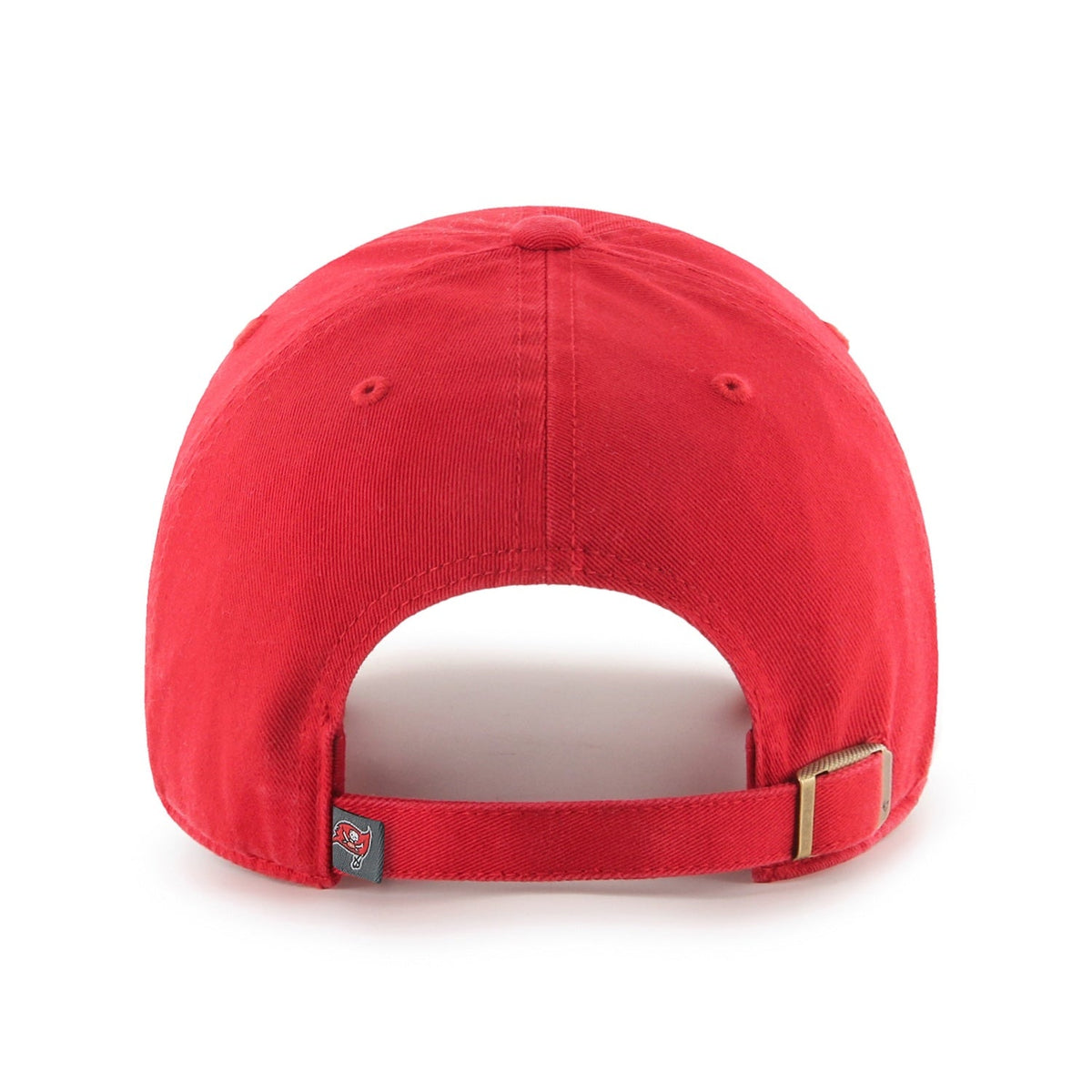 Tampa Bay Buccaneers '47 Red Clean Up Adjustable Hat product image 2, provided for visual reference and product detail review