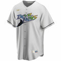 Nike Men Tampa Bay Devil Rays Cooperstown Jersey- White product image 1, provided for visual reference and product detail