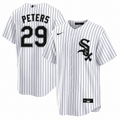Tristan Peters #29 Chicago White Sox Nike Men Home White Pinstripe Jersey product image 1, provided for visual reference and