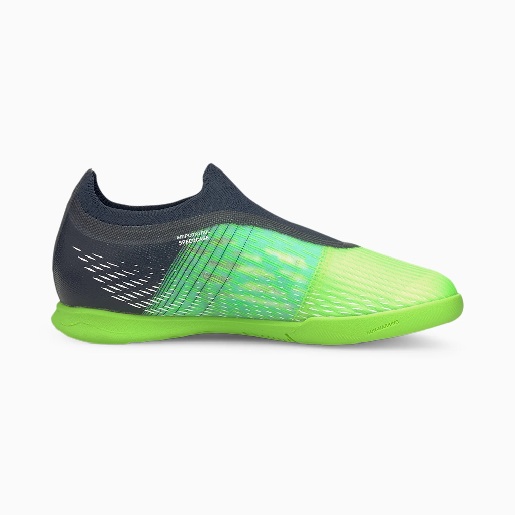Puma Jr Ultra 3.2 IC-Green Glare/Elektro/Aqua/Spellbound product image 3, provided for visual reference and product detail