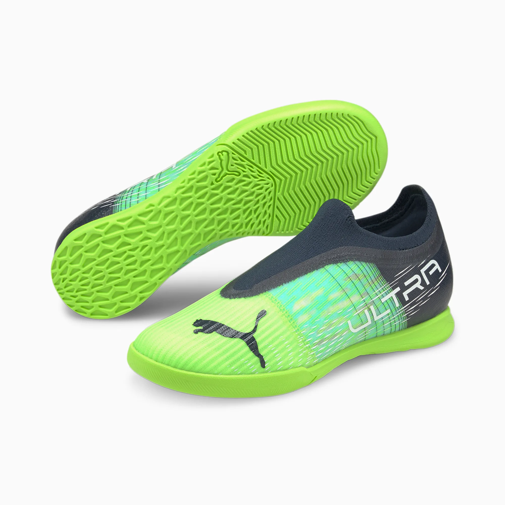 Puma Jr Ultra 3.2 IC-Green Glare/Elektro/Aqua/Spellbound product image 4, provided for visual reference and product detail