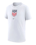 Nike U.S. Big Kids' T-Shirt-White product image 1, provided for visual reference and product detail review