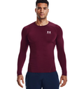 Under Armour Men HeatGear® Armour Long Sleeve- Maroon product image 1, provided for visual reference and product detail
