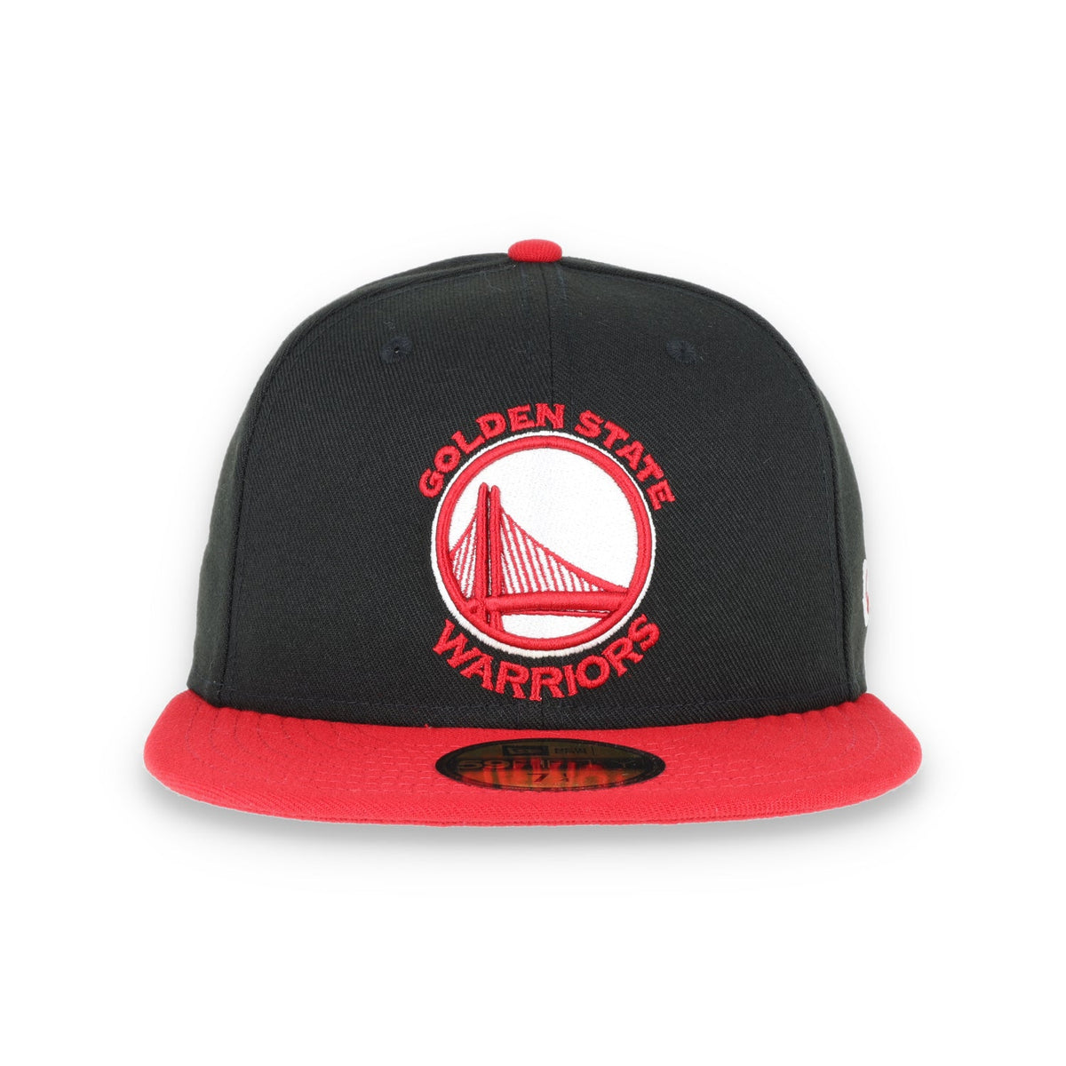 Golden State Warriors New Era 59Fifty Hat-Black/Red product image 2, provided for visual reference and product detail review