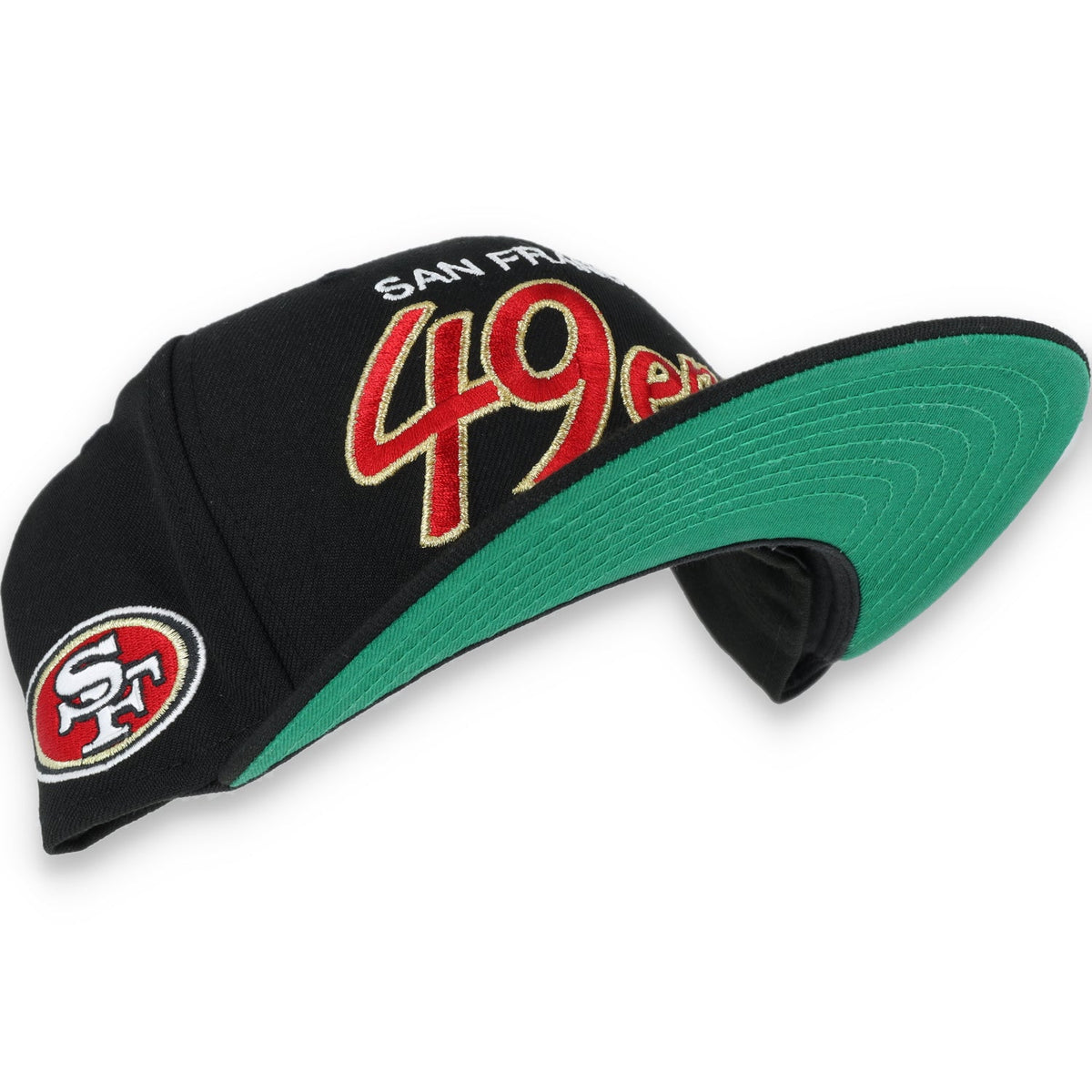 San Francisco 49ers New Era 59FIFTY Red Script-BLACK product image 6, provided for visual reference and product detail review