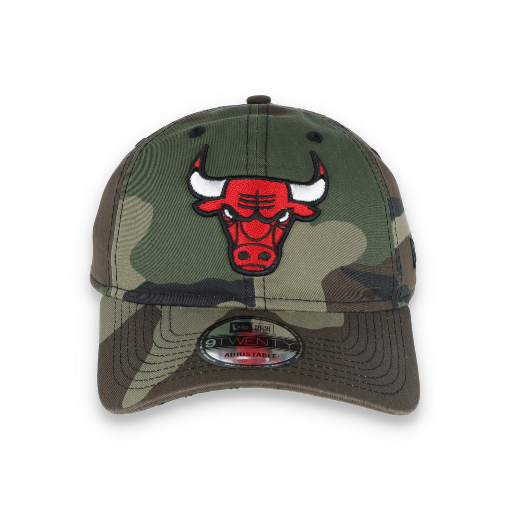 Chicago Bulls New Era Core Classic Woodland Camo 9Twenty Adjustable-Camo product image 2, provided for visual reference and