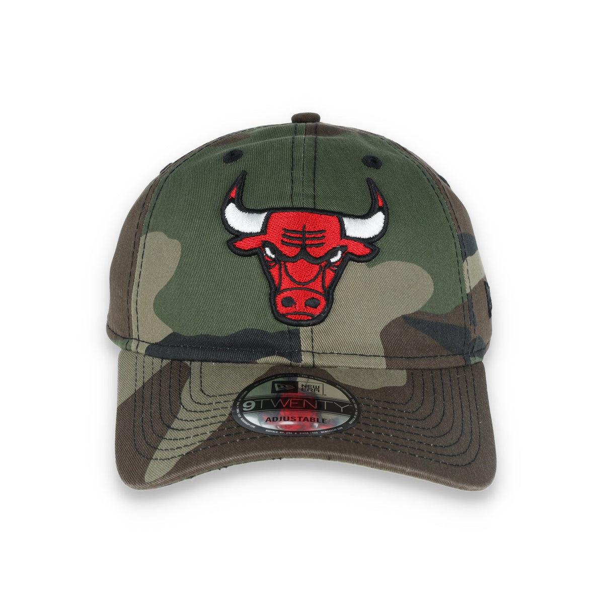 Chicago Bulls New Era Core Classic Woodland Camo 9Twenty Adjustable-Camo product image 2, provided for visual reference and