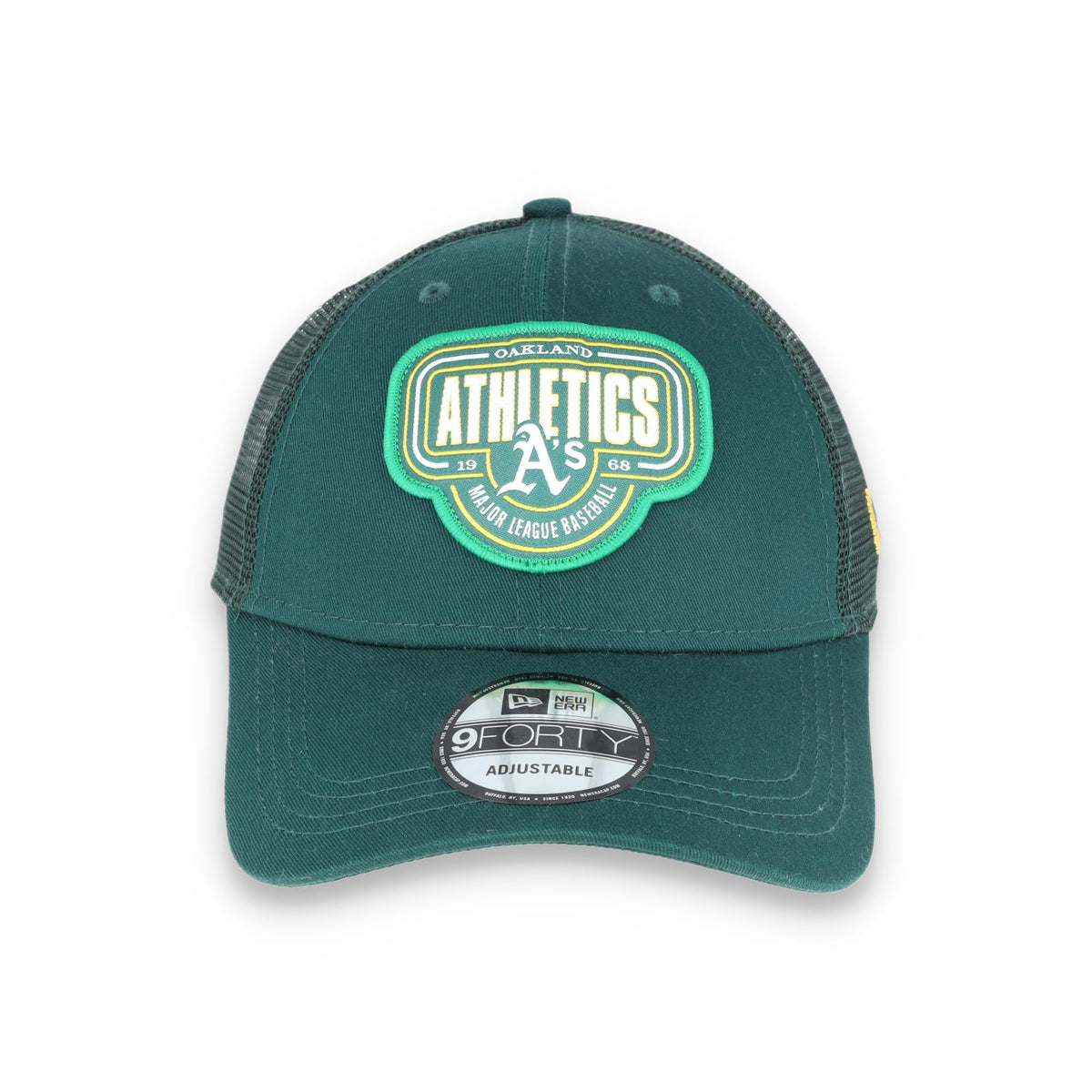 Oakland Athletics New Era Patch 9Forty Snapback product image 1, provided for visual reference and product detail review