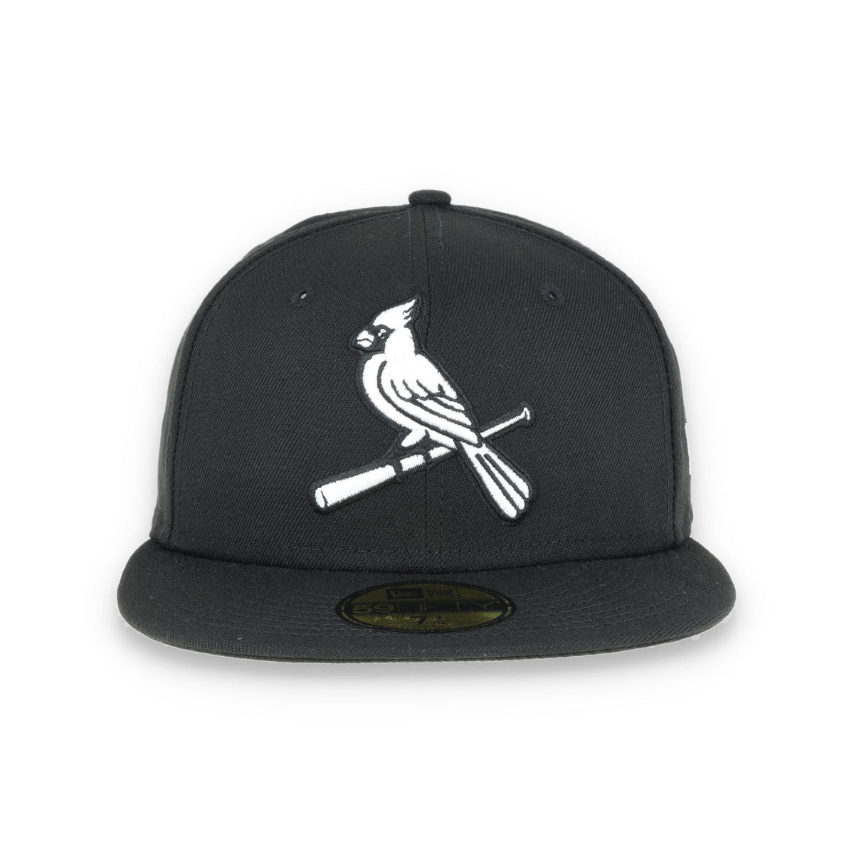 St. Louis Cardinals New Era Basic Collection Fitted 59Fifty-Black And White product image 2, provided for visual reference