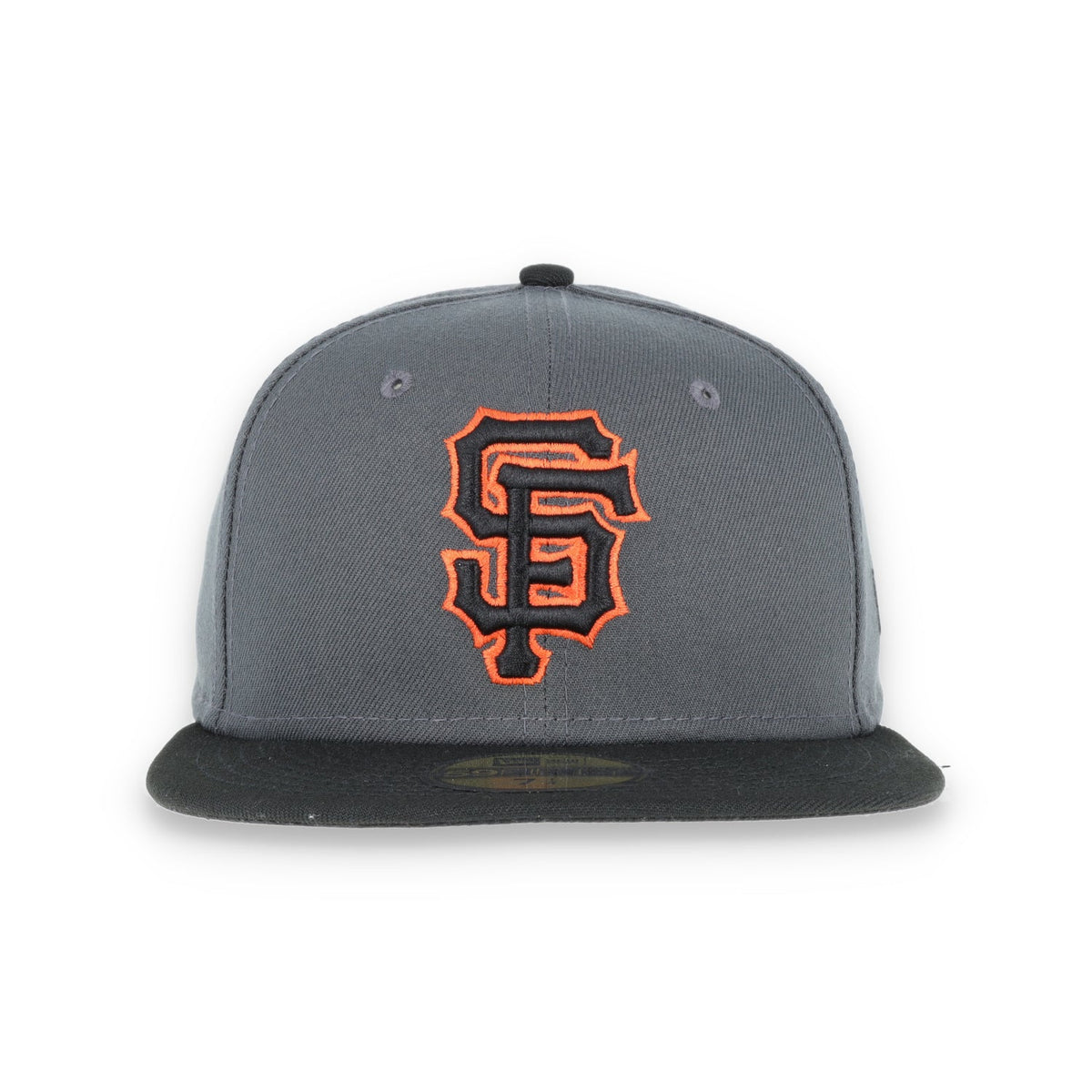 San Francisco Giants New Era 59Fifty Fitted Hat-Dark Grey/Black product image 2, provided for visual reference and product