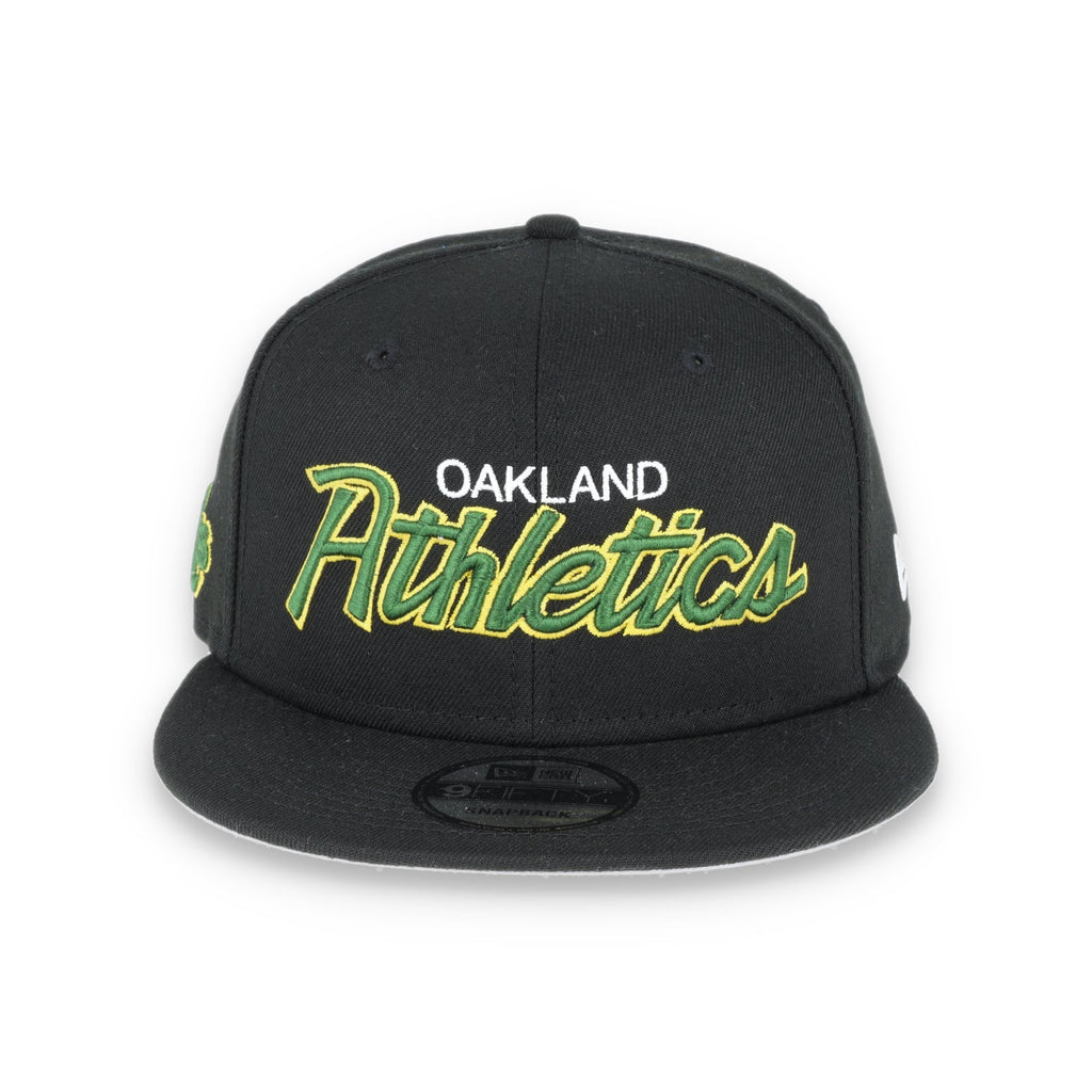 Oakland Athletics New Era 9FIFTY OG Script Adjustable Snapback Hat-Black TMC product image 1, provided for visual reference