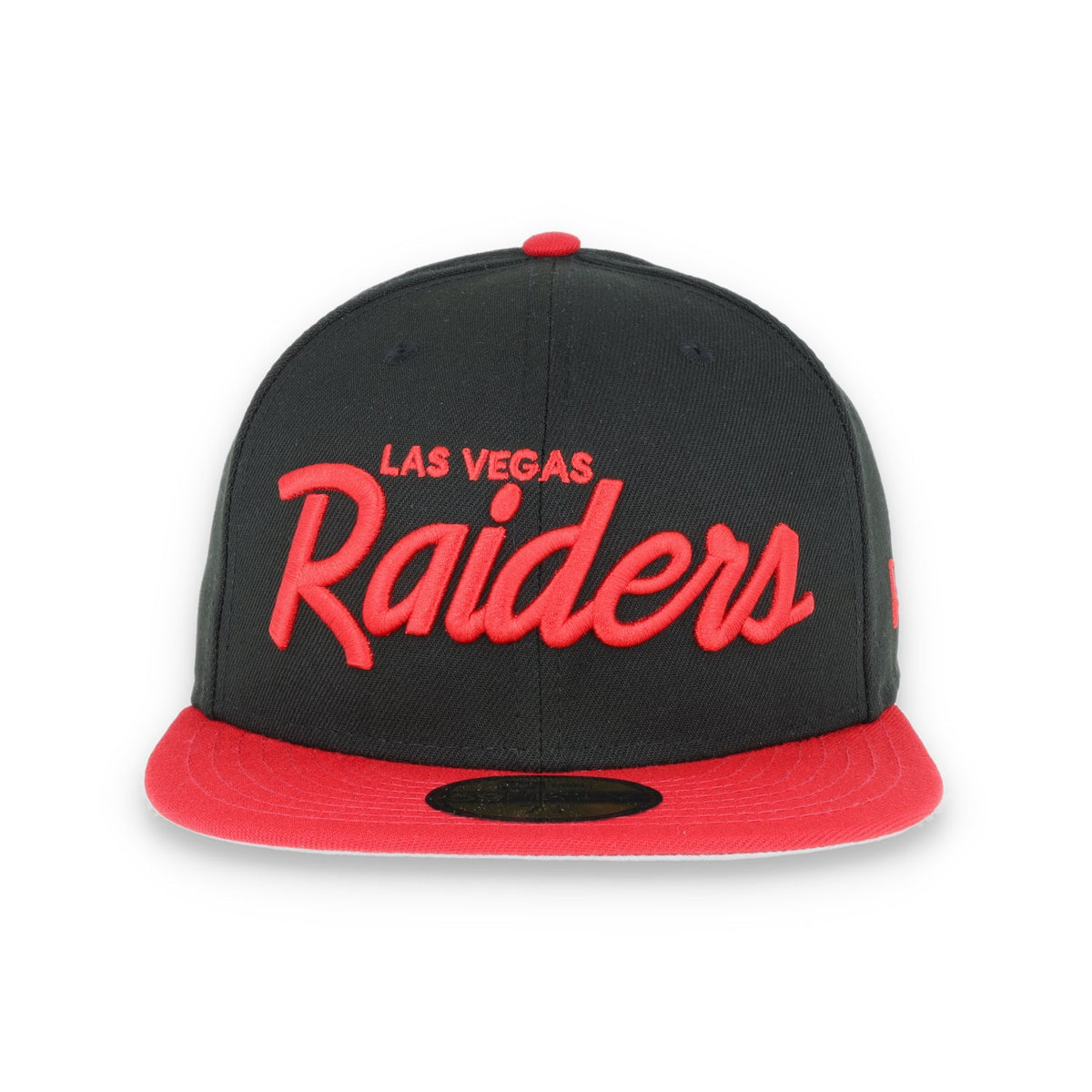 Las Vegas Raiders New Era 59Fifty Fitted Script -Black/Red product image 2, provided for visual reference and product detail