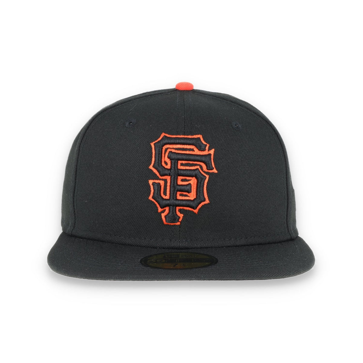 New Era San Francisco Giants Script BacK 59Fifty Fitted Hat - Black product image 2, provided for visual reference and