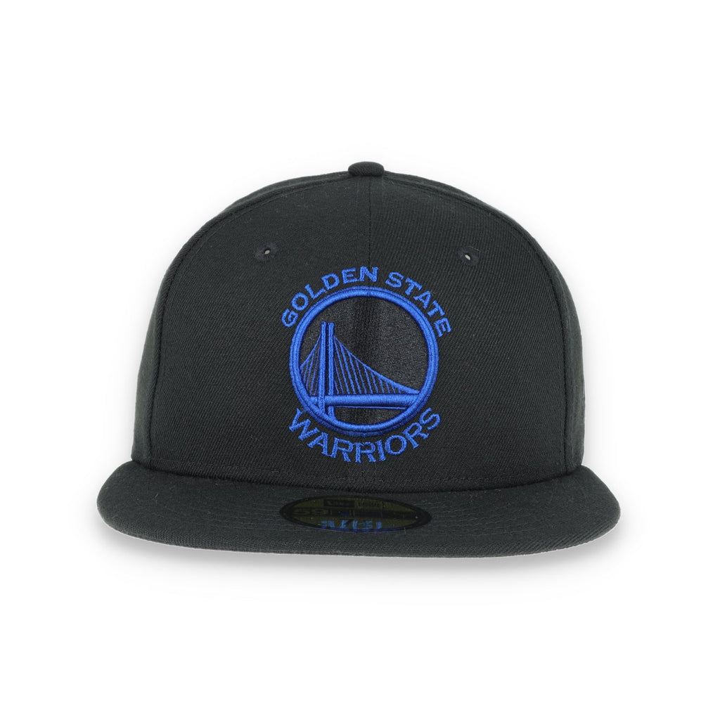 Golden State Warriors New Era 59Fifty Hat-Black/Dark Blue product image 2, provided for visual reference and product detail
