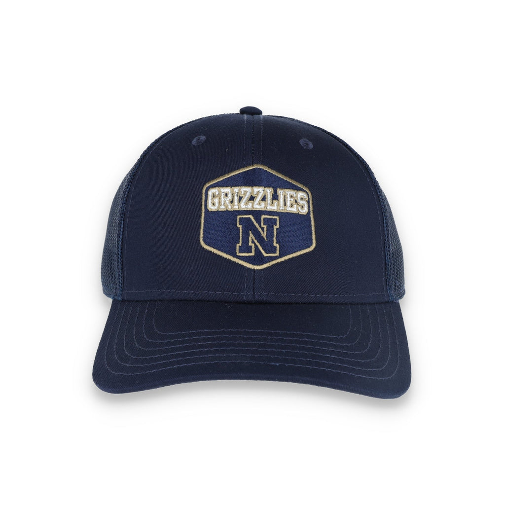 Napa High Grizzlies Flat Bill with Mesh Back Cap-Navy product image 2, provided for visual reference and product detail