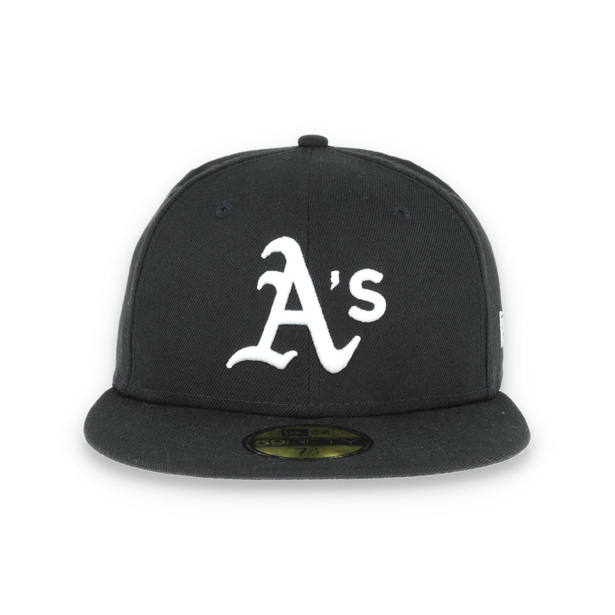 Oakland Athletics New Era 59Fifty Fitted Black/White product image 2, provided for visual reference and product detail review