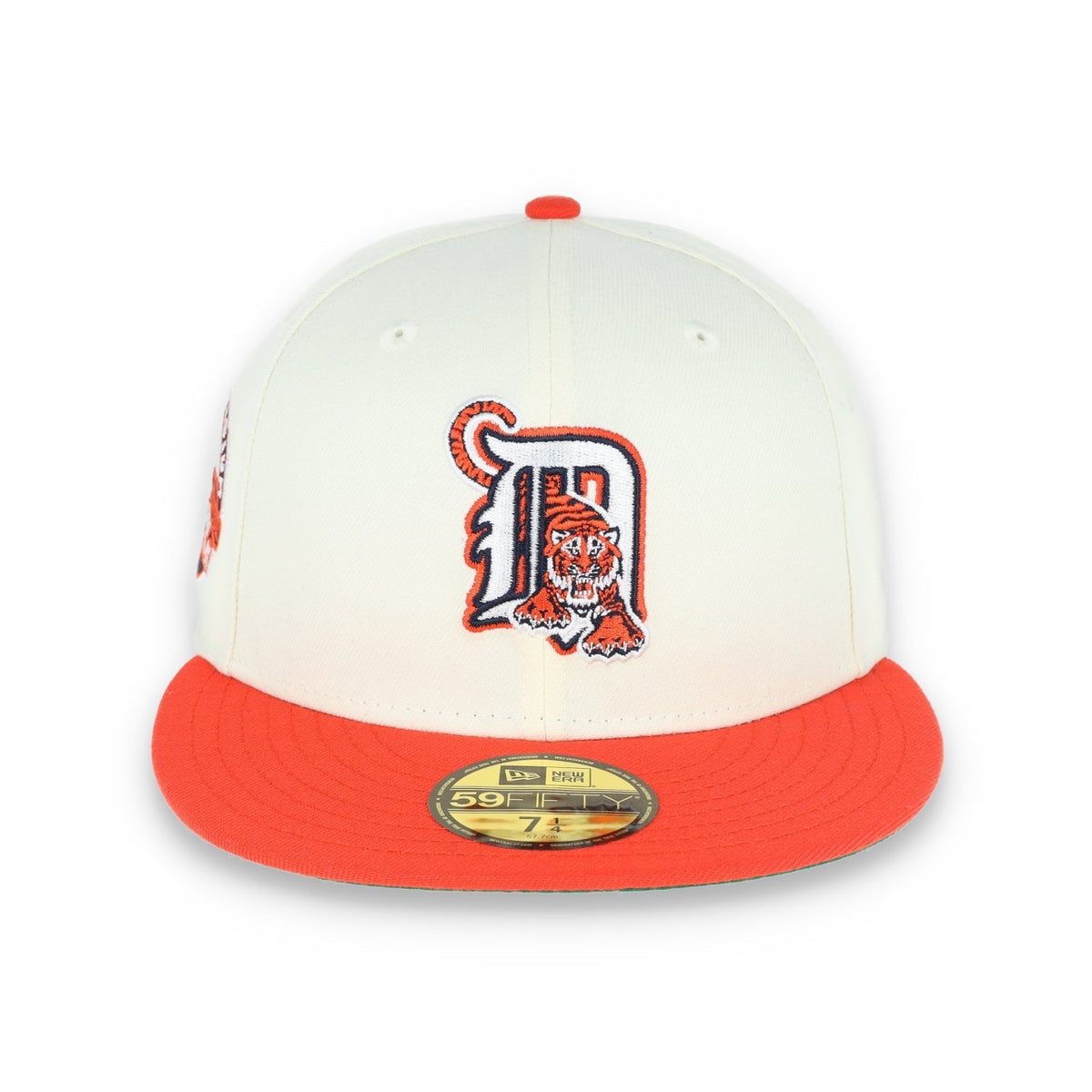 New Era Detroit Tigers Patch 59FIFTY Fitted Hat-Ivory product image 2, provided for visual reference and product detail