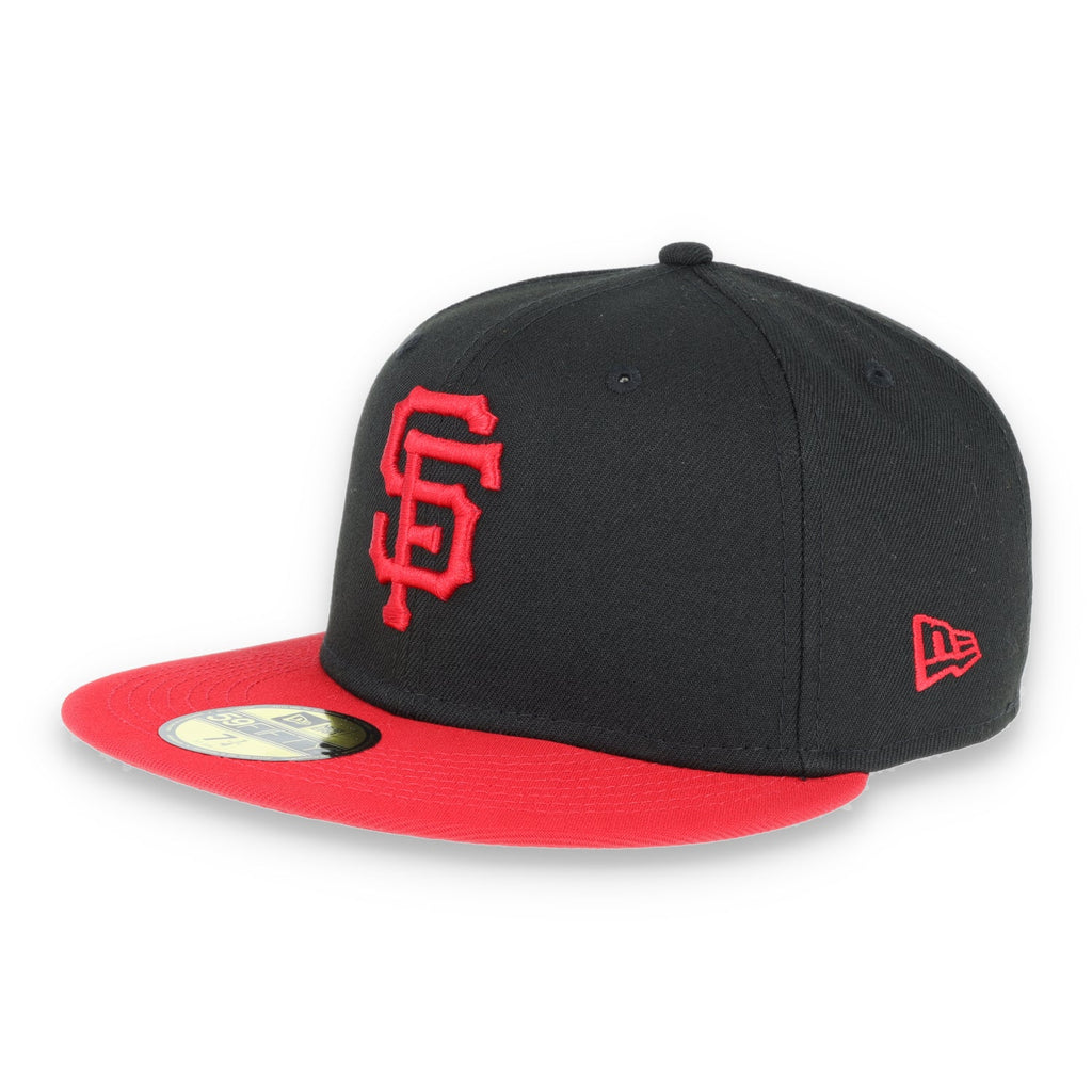 San Francisco Giants New Era 59Fifty Fitted Hat-Red/Black product image 1, provided for visual reference and product detail