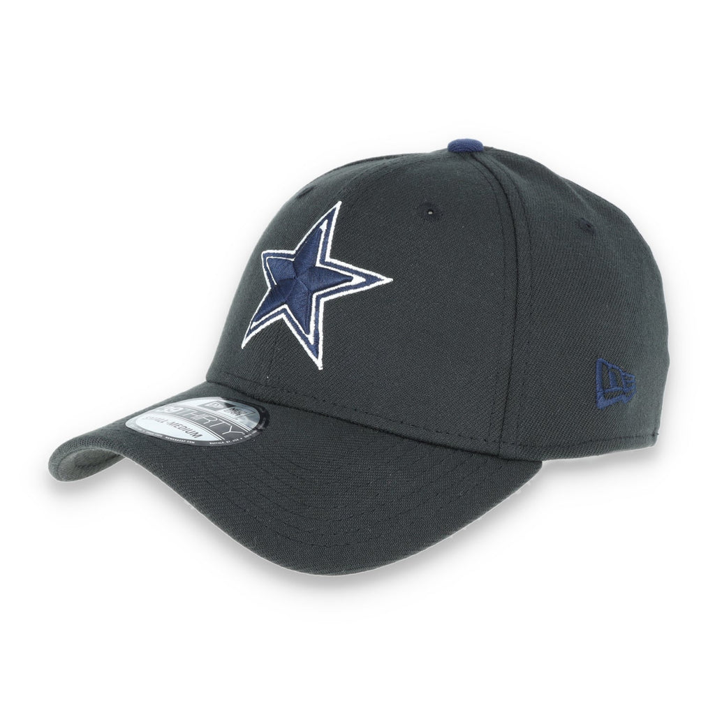 Dallas Cowboys New Era Prime Pierce 39THIRTY Flex Hat - BLACK product image 1, provided for visual reference and product