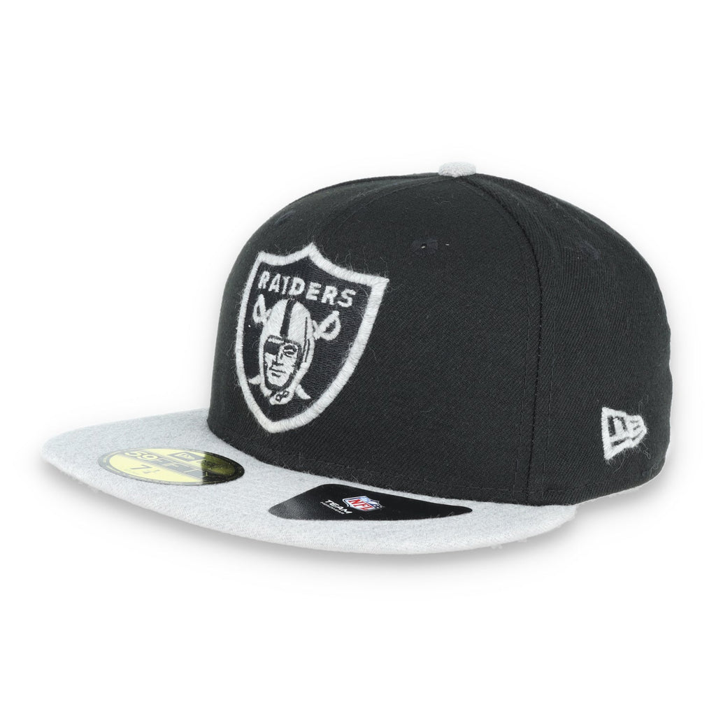 New Era Las Vegas Raiders Basic 59Fifty Fitted hat-black/heather grey product image 1, provided for visual reference and
