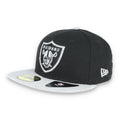New Era Las Vegas Raiders Basic 59Fifty Fitted hat-black/heather grey product image 1, provided for visual reference and