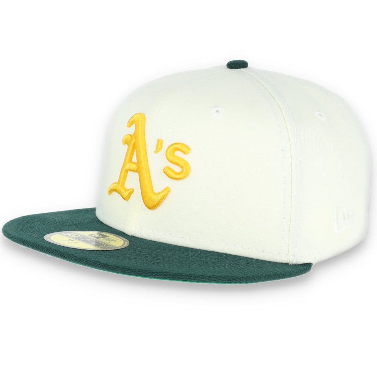 New Era Oakland Athletics 59FIFTY Fitted 30th Anniversary Patch-Ivory Hat product image 3, provided for visual reference and