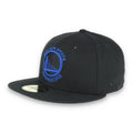 Golden State Warriors New Era 59Fifty Hat-Black/Dark Blue product image 1, provided for visual reference and product detail