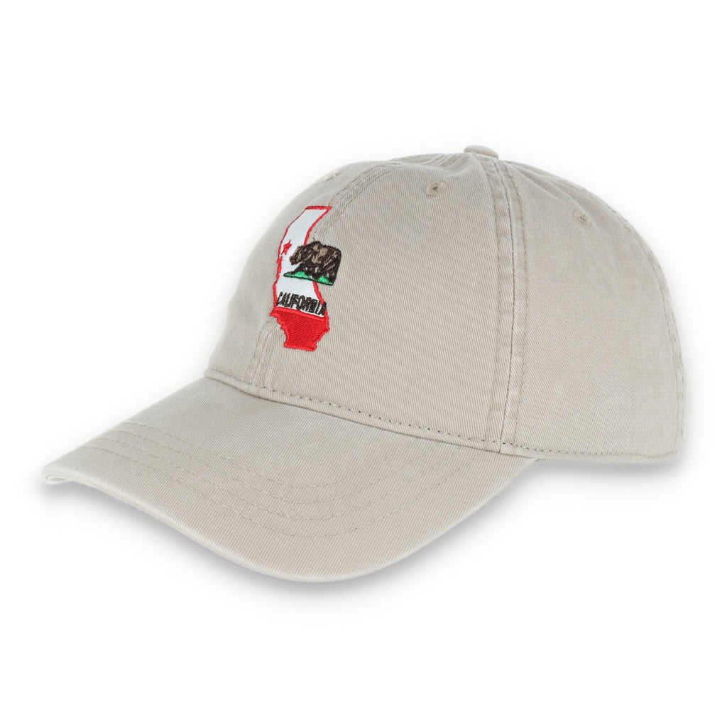 The Coliseum California State Bear Adjustable Dat Hat- Khaki product image 1, provided for visual reference and product