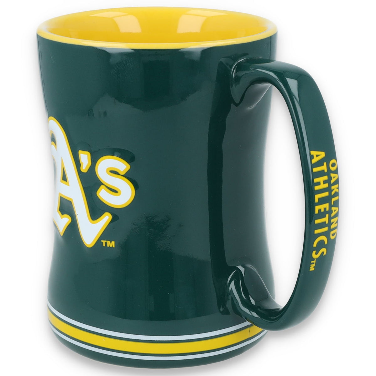 Oakland Athletics 14oz. Relief Sculped Mug product image 2, provided for visual reference and product detail review