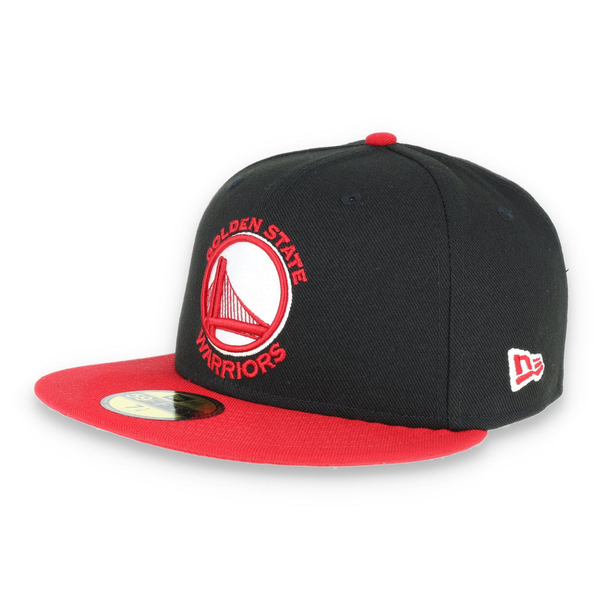 Golden State Warriors New Era 59Fifty Hat-Black/Red product image 1, provided for visual reference and product detail review