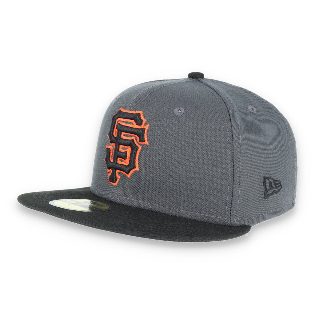 San Francisco Giants New Era 59Fifty Fitted Hat-Dark Grey/Black product image 1, provided for visual reference and product