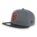 San Francisco Giants New Era 59Fifty Fitted Hat-Dark Grey/Black product image 1, provided for visual reference and product