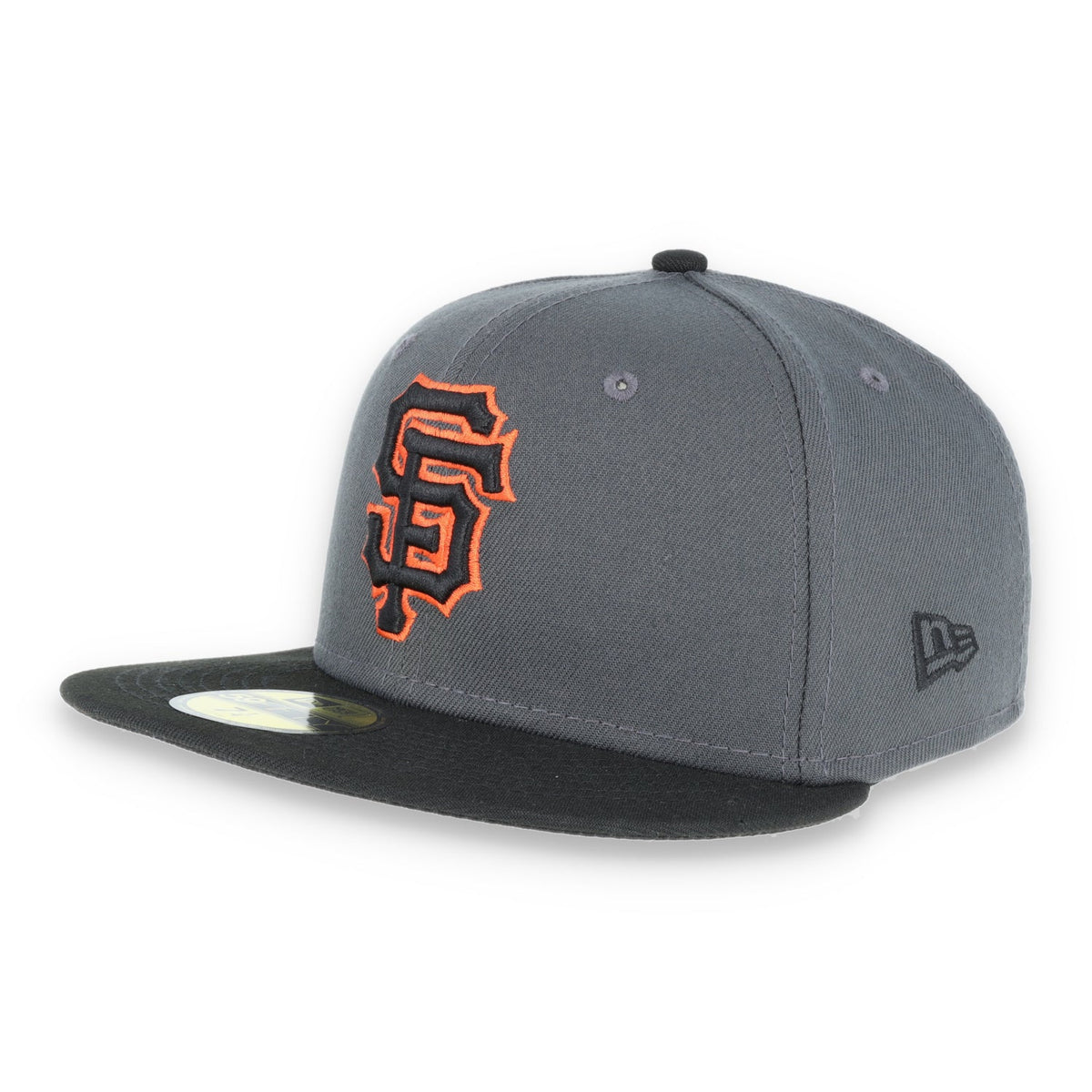 San Francisco Giants New Era 59Fifty Fitted Hat-Dark Grey/Black product image 1, provided for visual reference and product