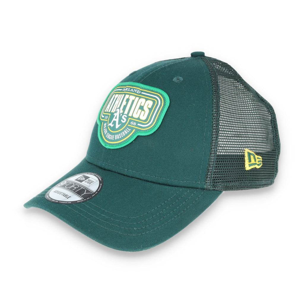Oakland Athletics New Era Patch 9Forty Snapback product image 2, provided for visual reference and product detail review