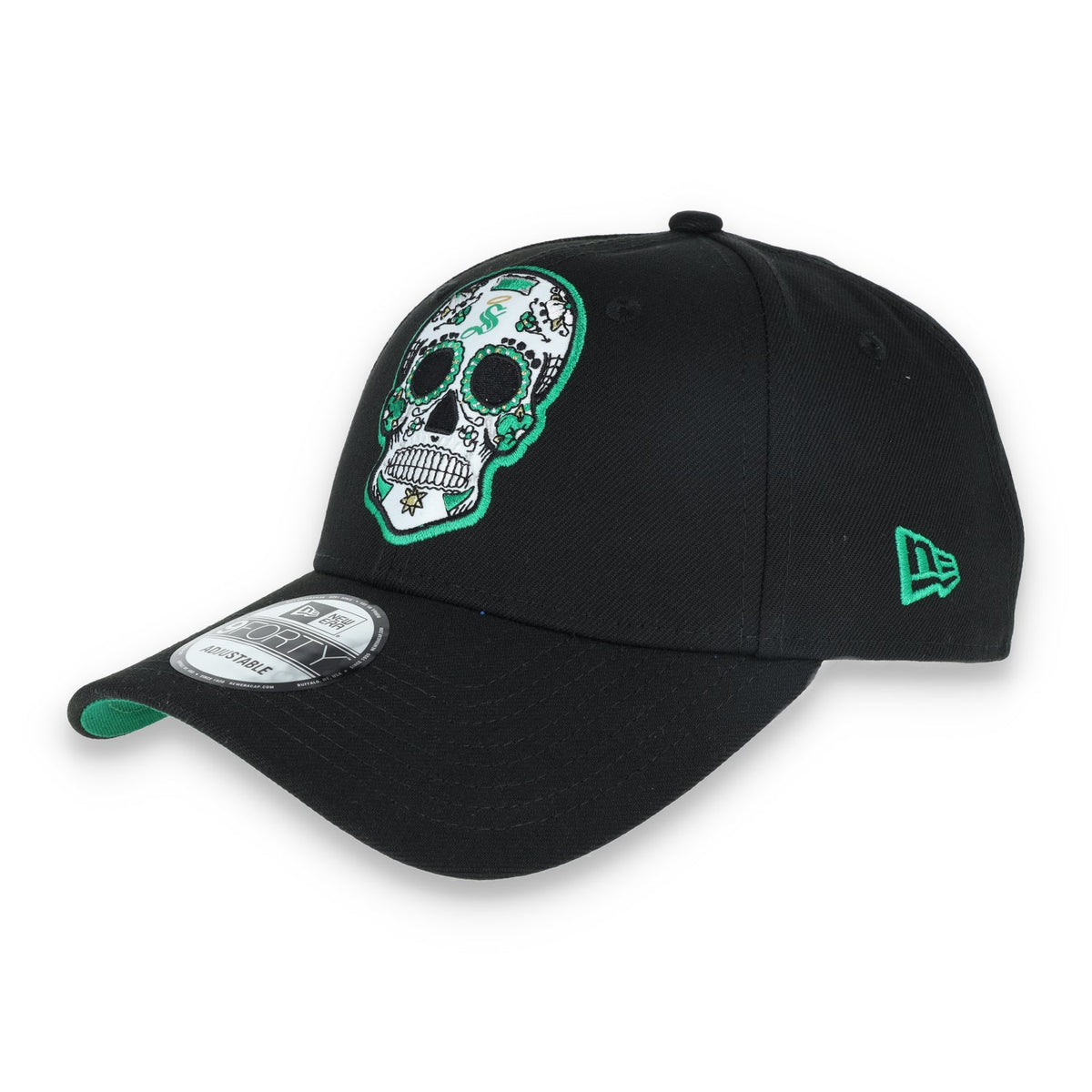 New Era Santos Laguna Sugar Skull 9Forty Adjustable Hat product image 1, provided for visual reference and product detail